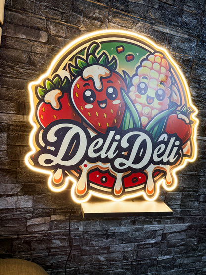 Logo Personalizado Neon - Tu Logo Impreso Con Neon 60 cm