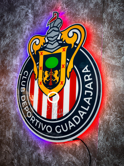 Letrero Chivas De Guadalajara - Letreros Luminosos Futbol