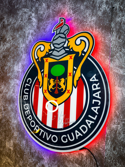 Letrero Chivas De Guadalajara - Letreros Luminosos Futbol