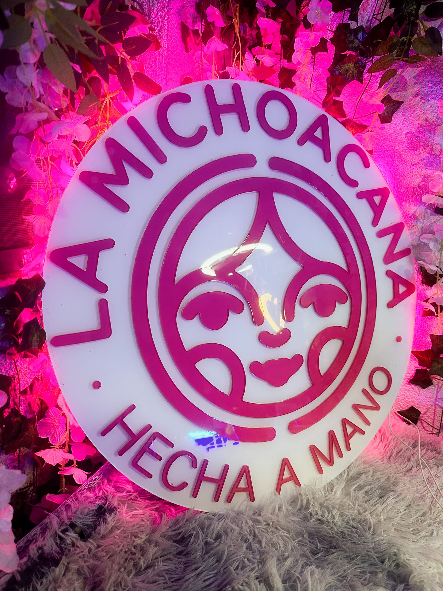 Letrero Acrilico La Michoacana Neon